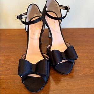 Kate Spade Black Bow Heels